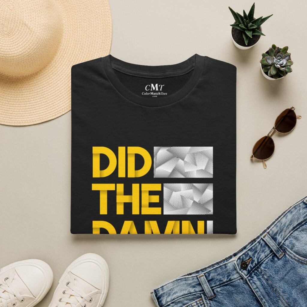 Did the Damn Thing T-Shirt (Varsity Gold) (folded-2)
