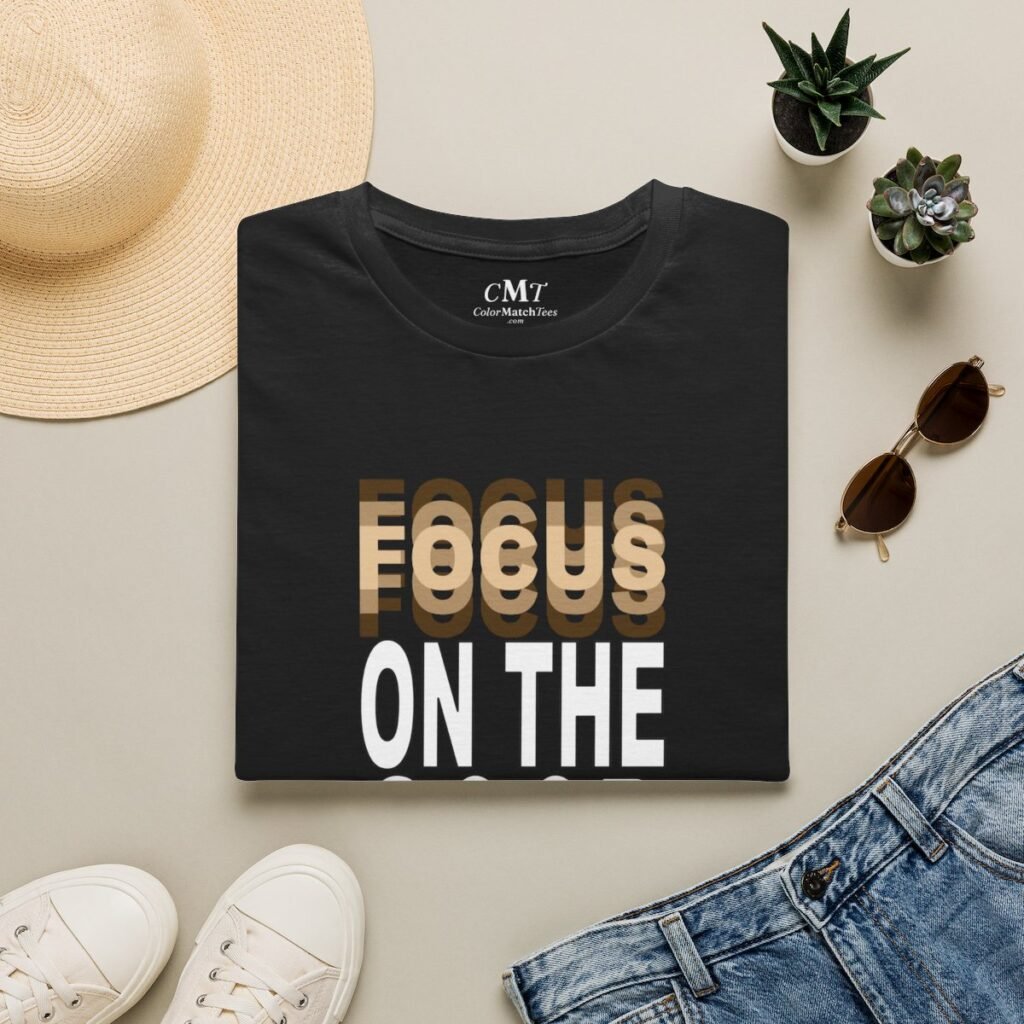 Focus on the Good T-Shirt (Tan) (folded-2)