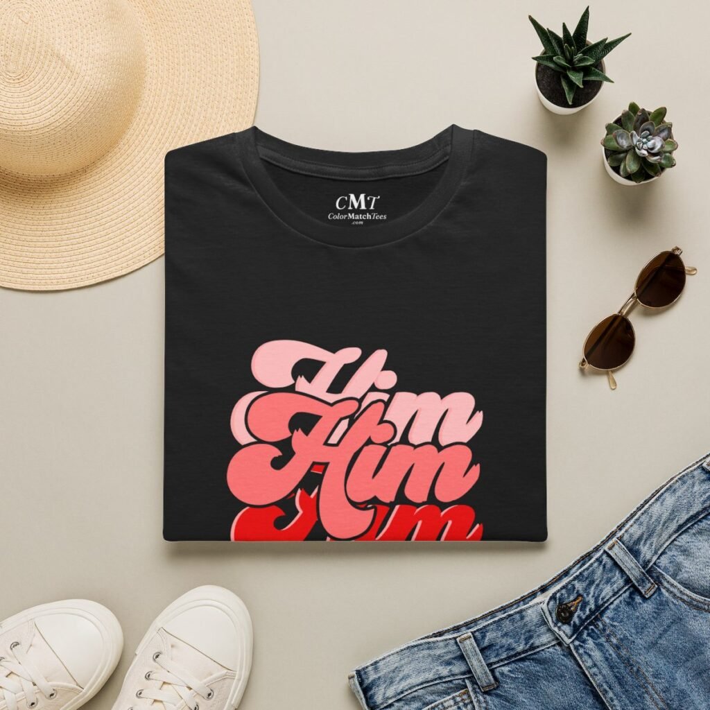 He Is Him T-Shirt (Red)