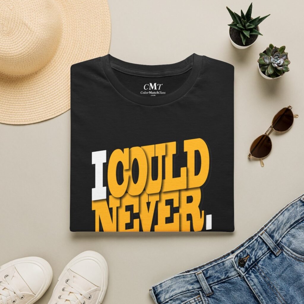 I Could Never T-Shirt (Varsity Gold)