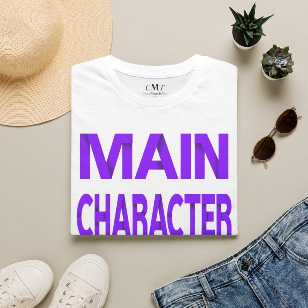 Main Character Vibes T-Shirt (Purple)