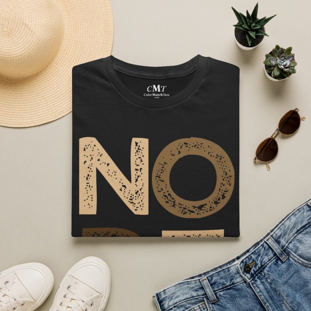 Nope T-Shirt (Tan) (folded-2)
