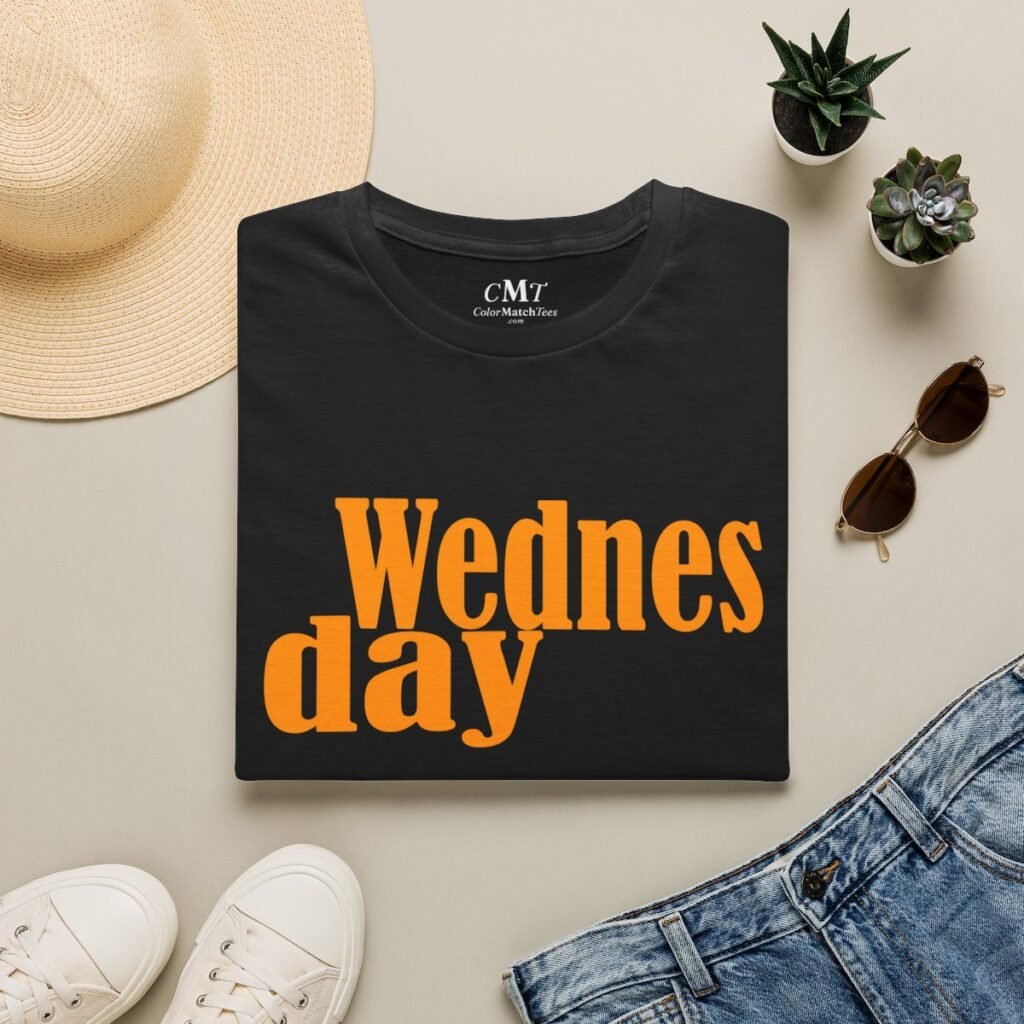Orange Graphic Wednesday Days of The Week Orange Graphic (folded-2)