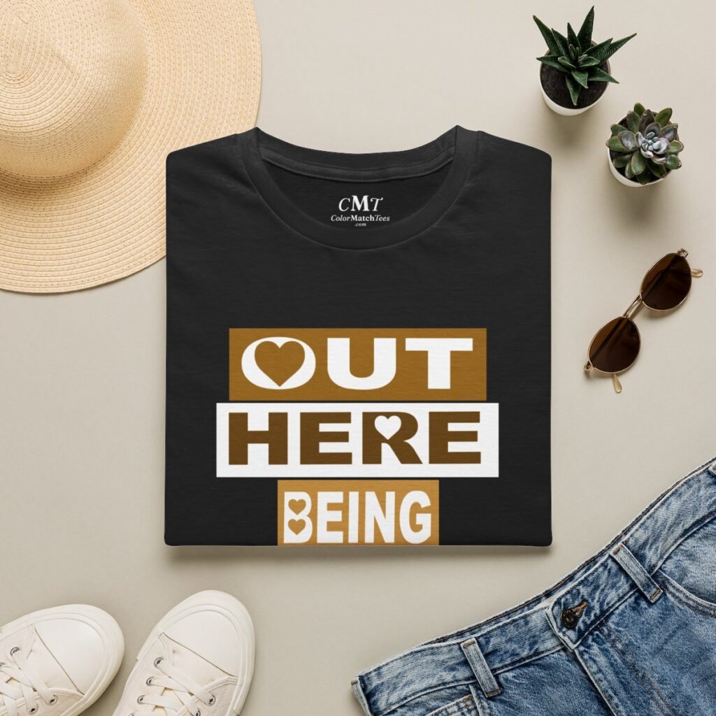 Out Here Being Cute v2 T-Shirt (Brown)