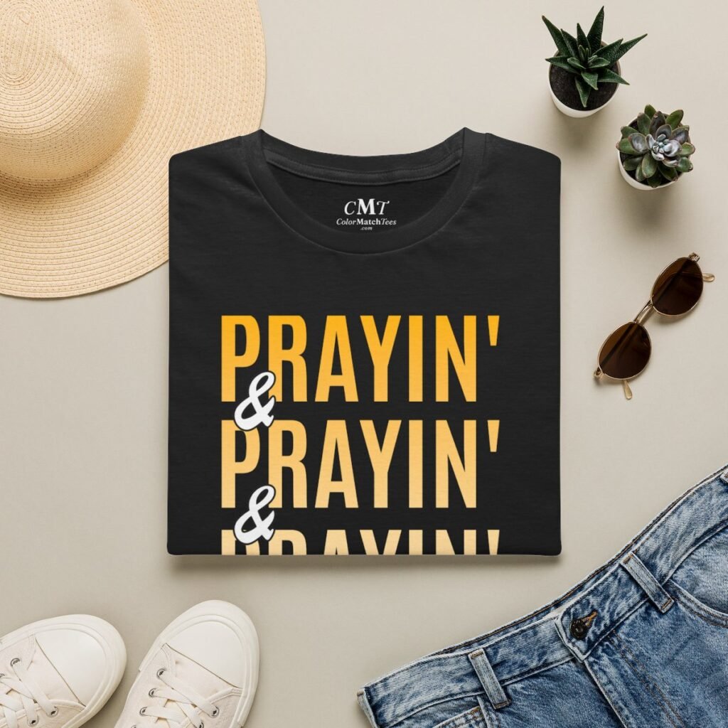 Prayin'-X4 T-Shirt (Varsity Gold)