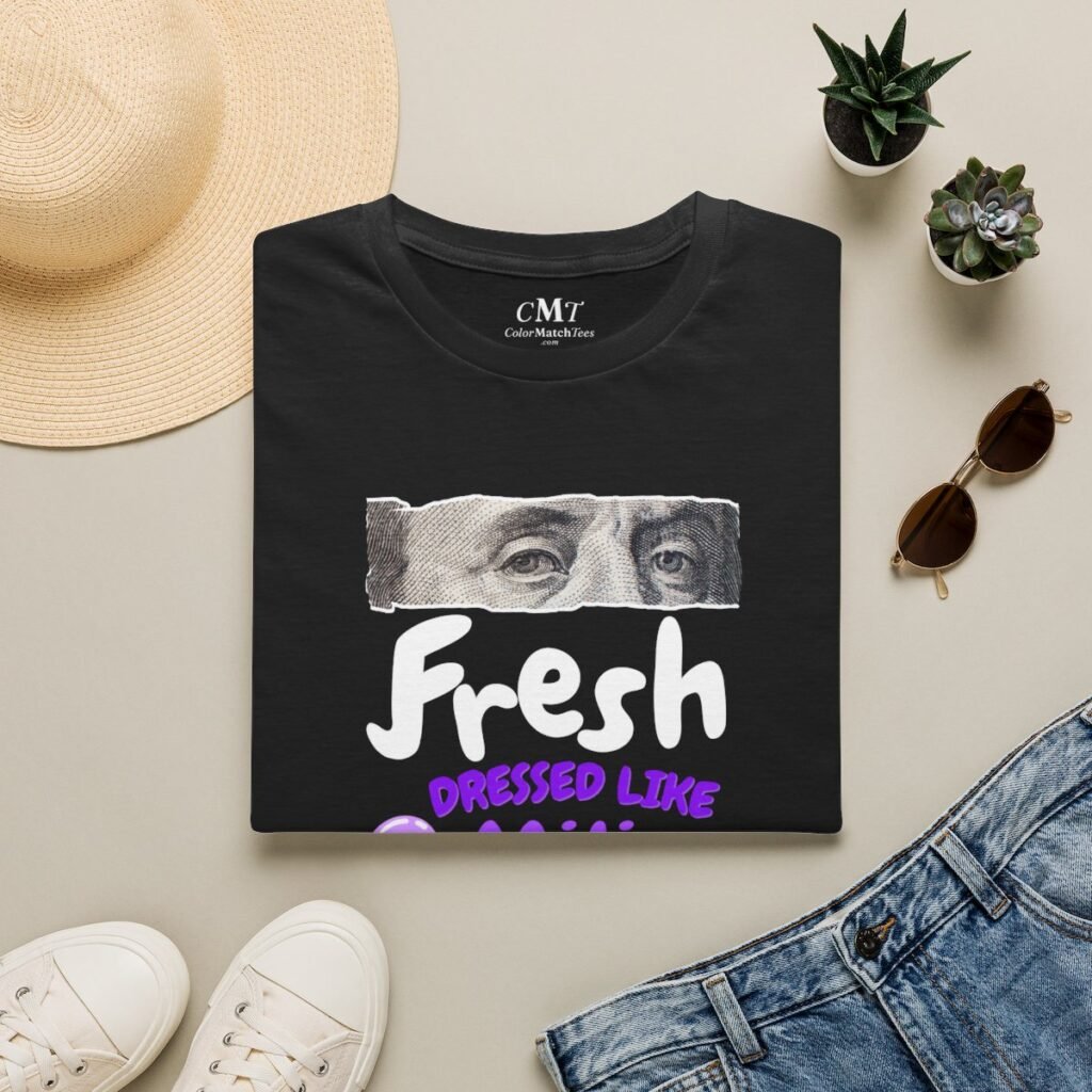 Purple Fresh Like A Million Bucks Purple Graphic (folded-2)