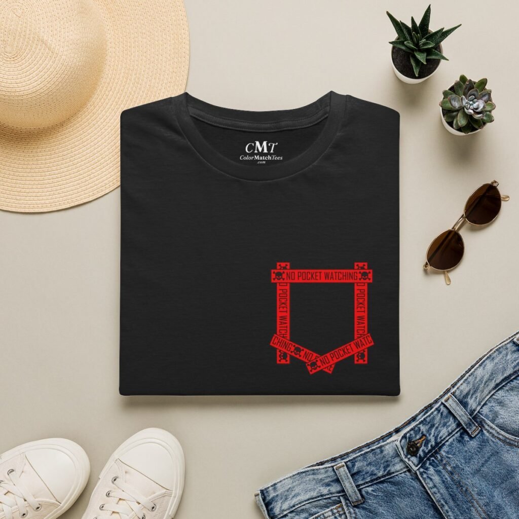 Red Absolutely No Pocket Watching! Red Graphic (folded-2)