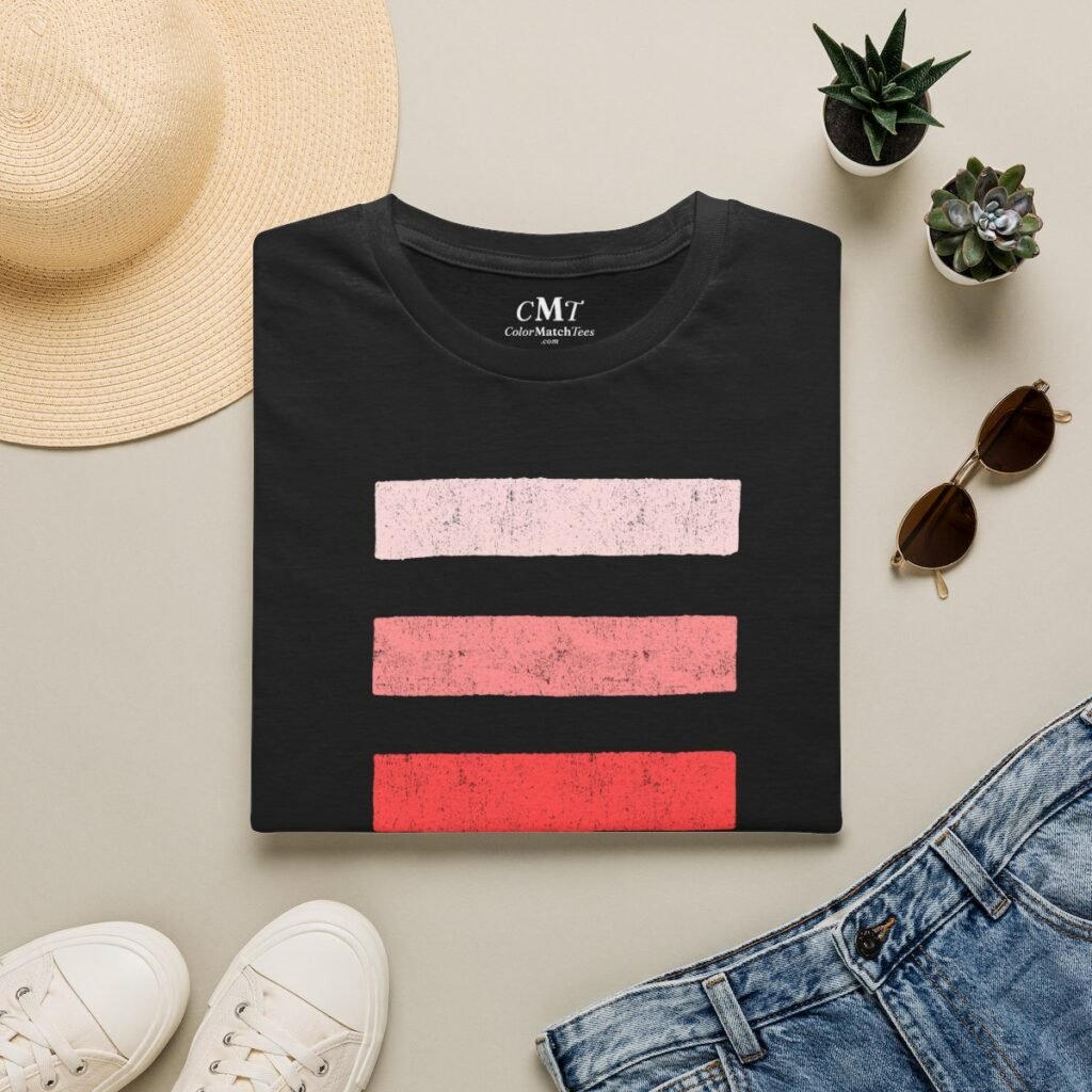 Grunge Shades Stripes T-Shirt (Red)
