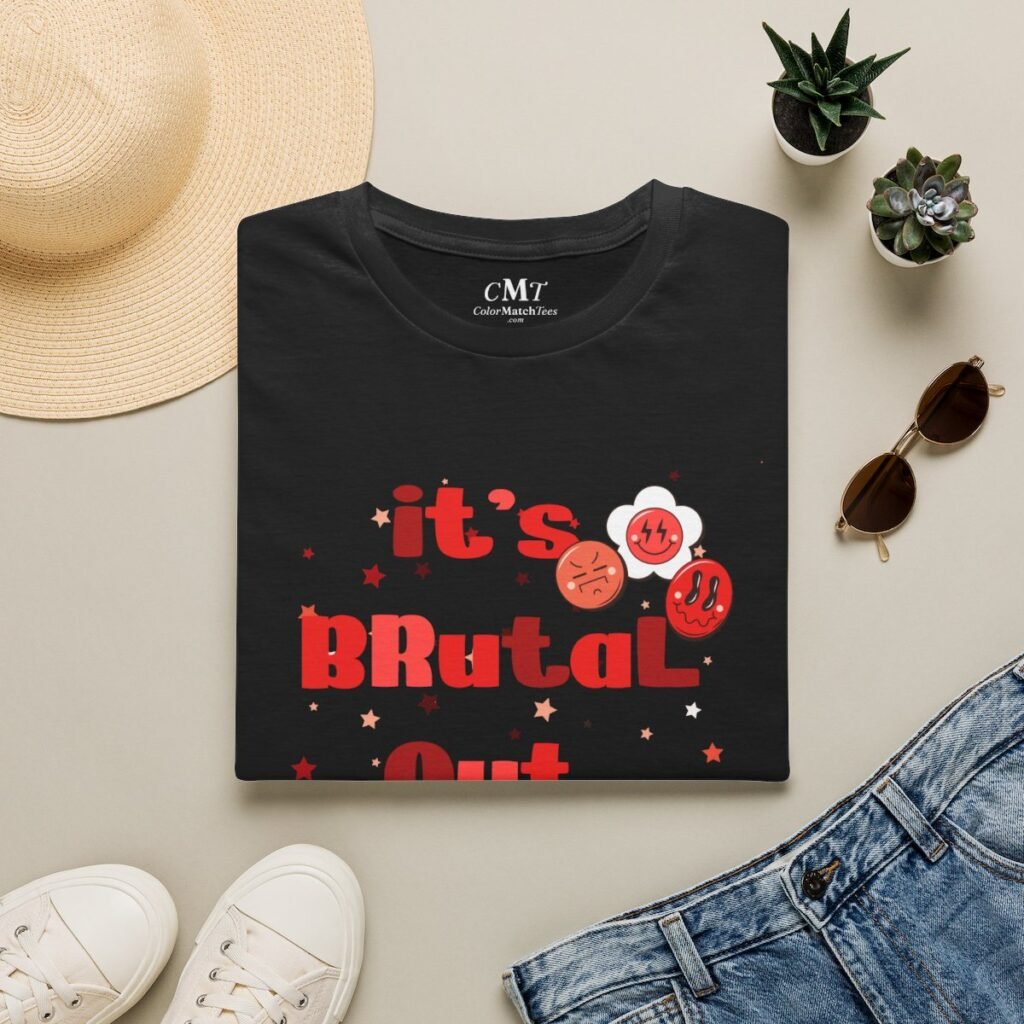 Red It's Brutal Out Here Red Graphic (folded-2)