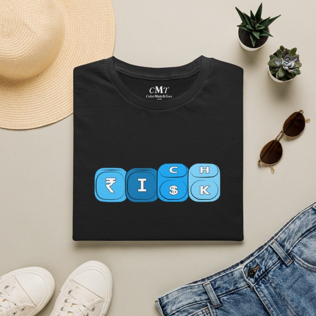 Risk It for the Riches T-Shirt (Blue)