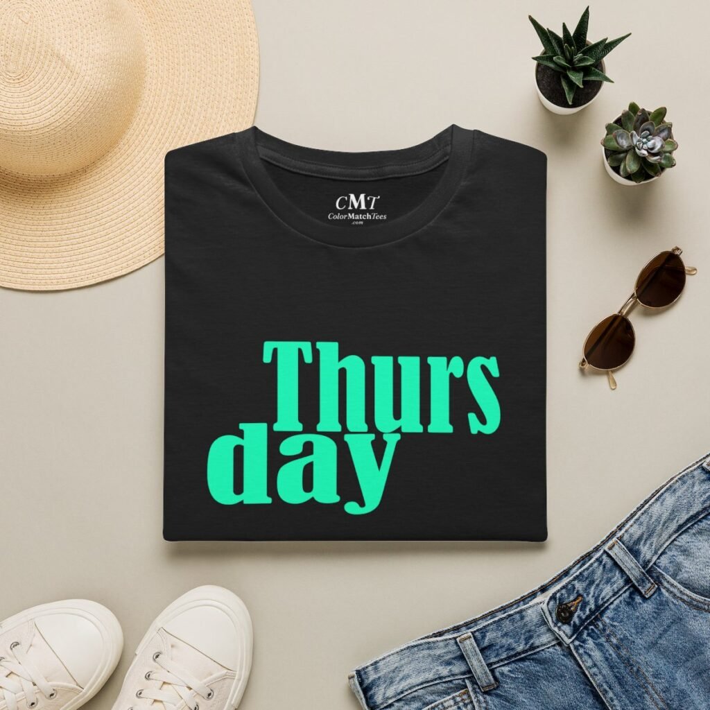 Thursday Days of the Week T-Shirt (Teal)