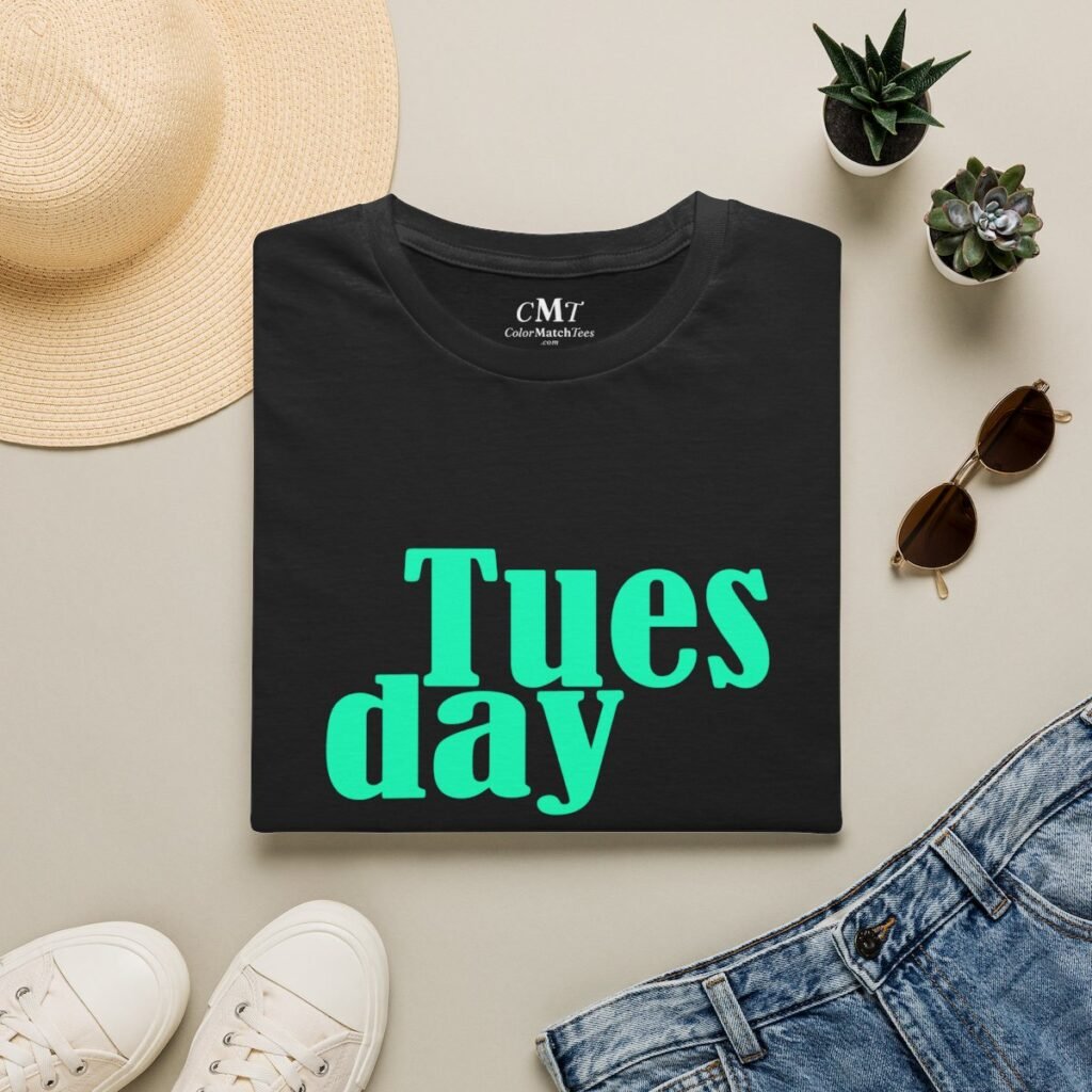 Tuesday Days of the Week T-Shirt (Teal)
