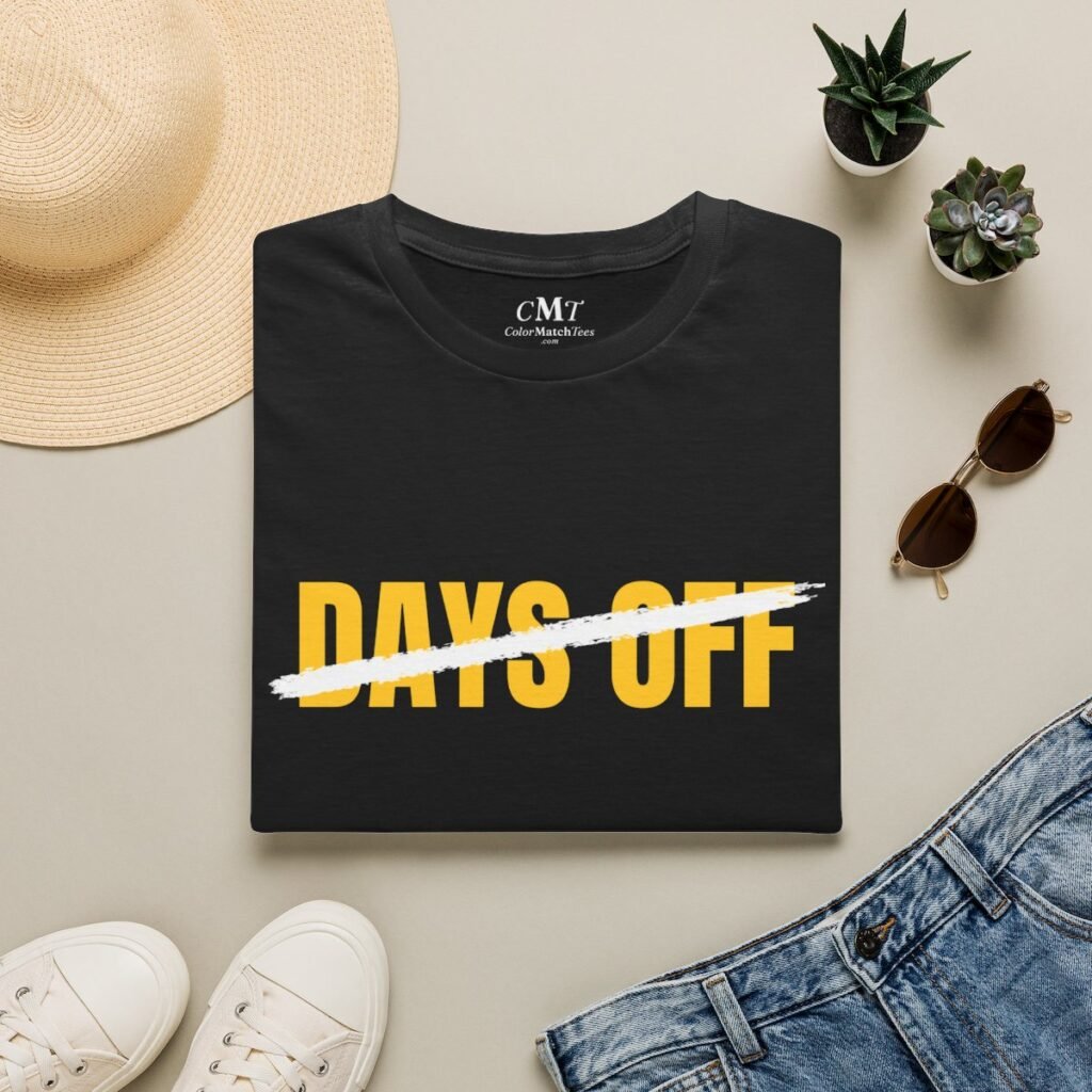 No Days Off T-Shirt (Varsity Gold)