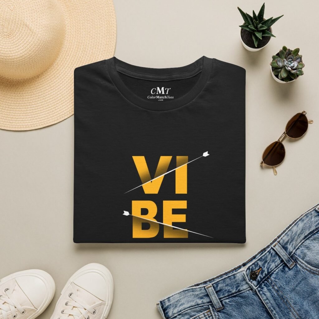 Vibe Check T-Shirt (Varsity Gold) (folded-2)