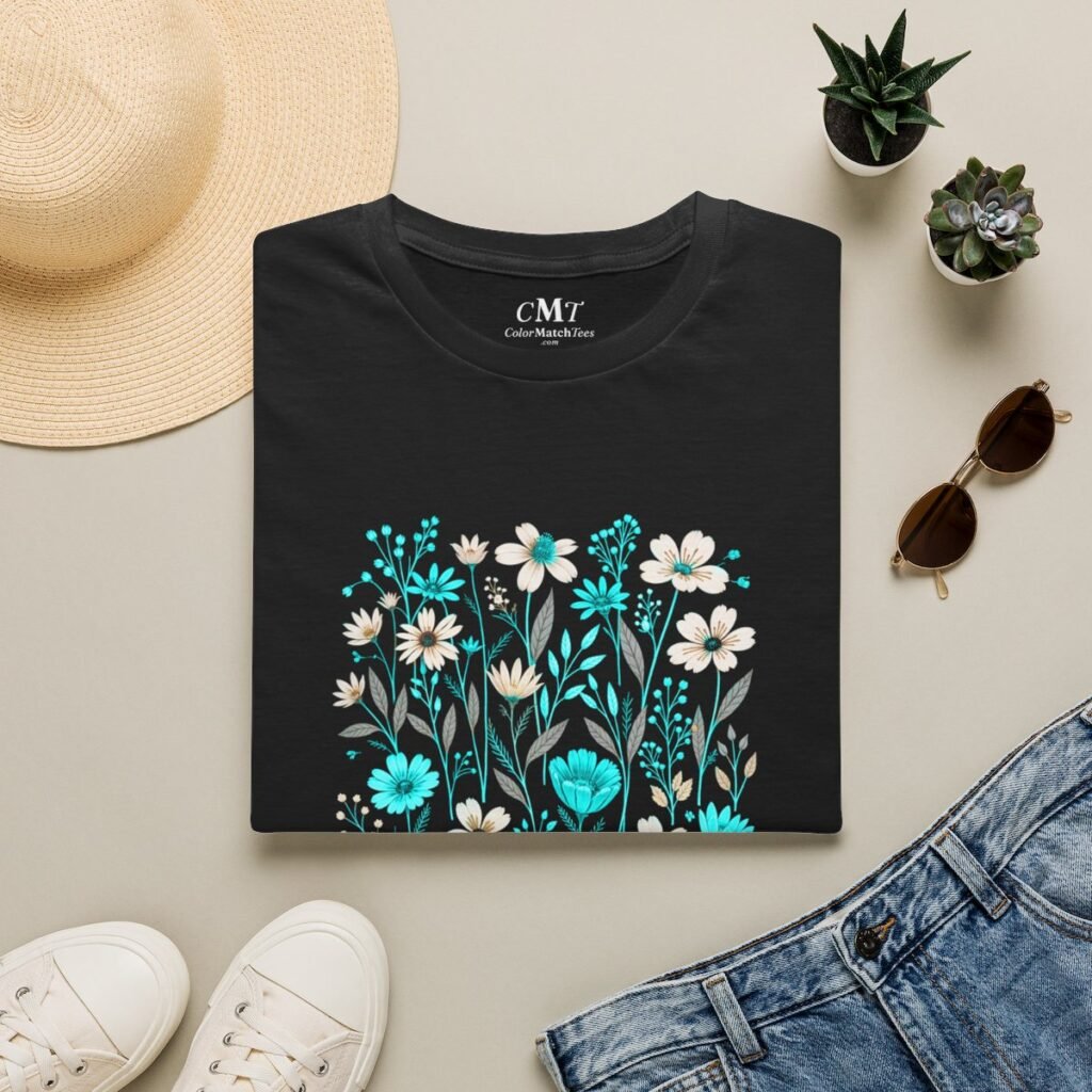 Wildflowers T-Shirt (Turquoise)