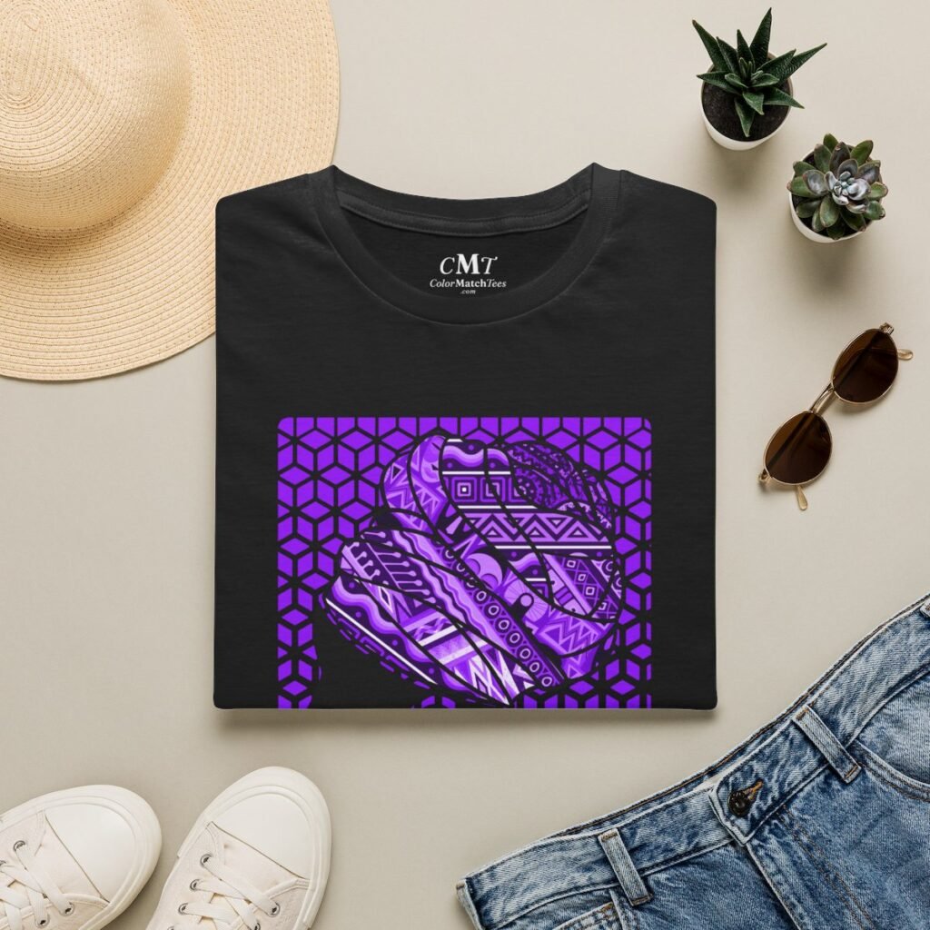 Wrap T-Shirt (Purple) (folded-2)