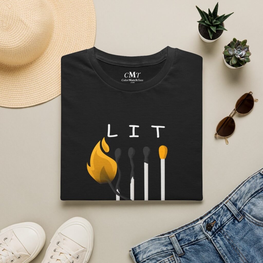 You Know It's LIT T-Shirt (Varsity Gold) (folded-2)